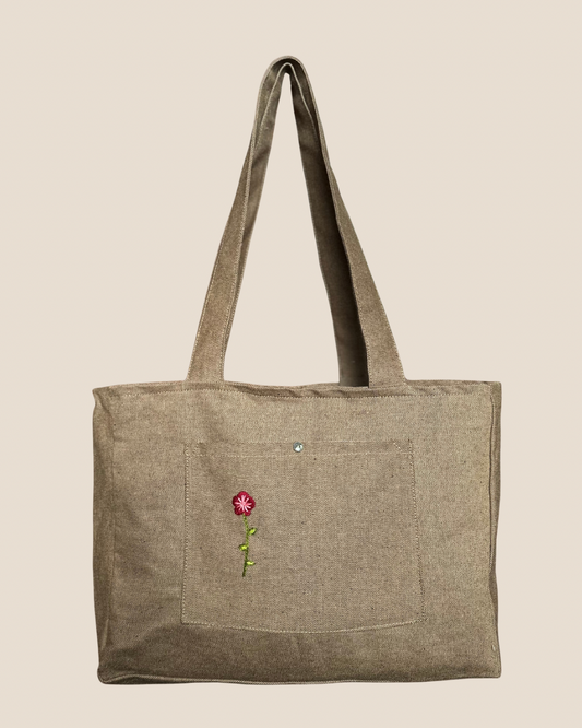 Floral Pocket (Brown)