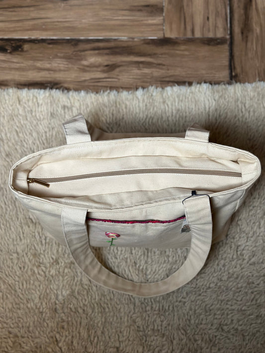 Floral Pocket (white)