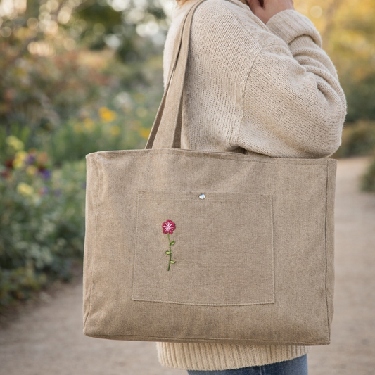 Floral Pocket (Brown)