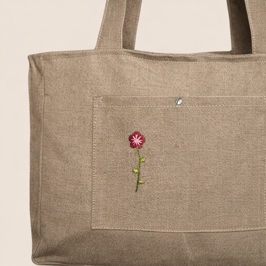 Floral Pocket (Brown)