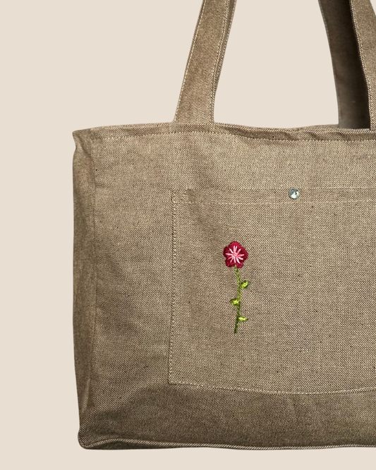 Floral Pocket (Brown)